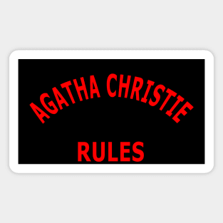 Agatha Christie Rules Magnet